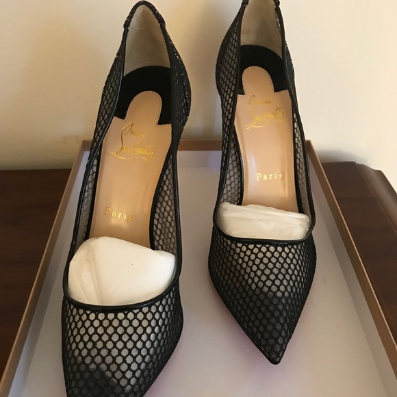 Christian Louboutin Follies lace 100mm fishnet - Picture 10 of 13